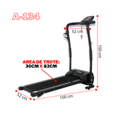 Caminadora Eléctrica Plegable inclinación manual Gymax A-134 Negra 1.0hp