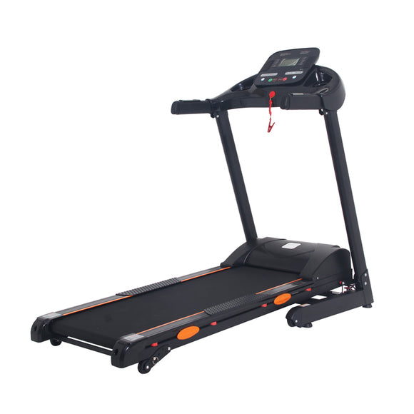 GYMAX Caminadora plegable, máquina de correr y hacer ejercicio plegable  delgada con monitor LED y soporte para tableta/teléfono, caminadora  ultrafina