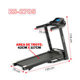 Caminadora Trotadora Eléctrica Plegable Gymax 2.0 Hp Es-2705